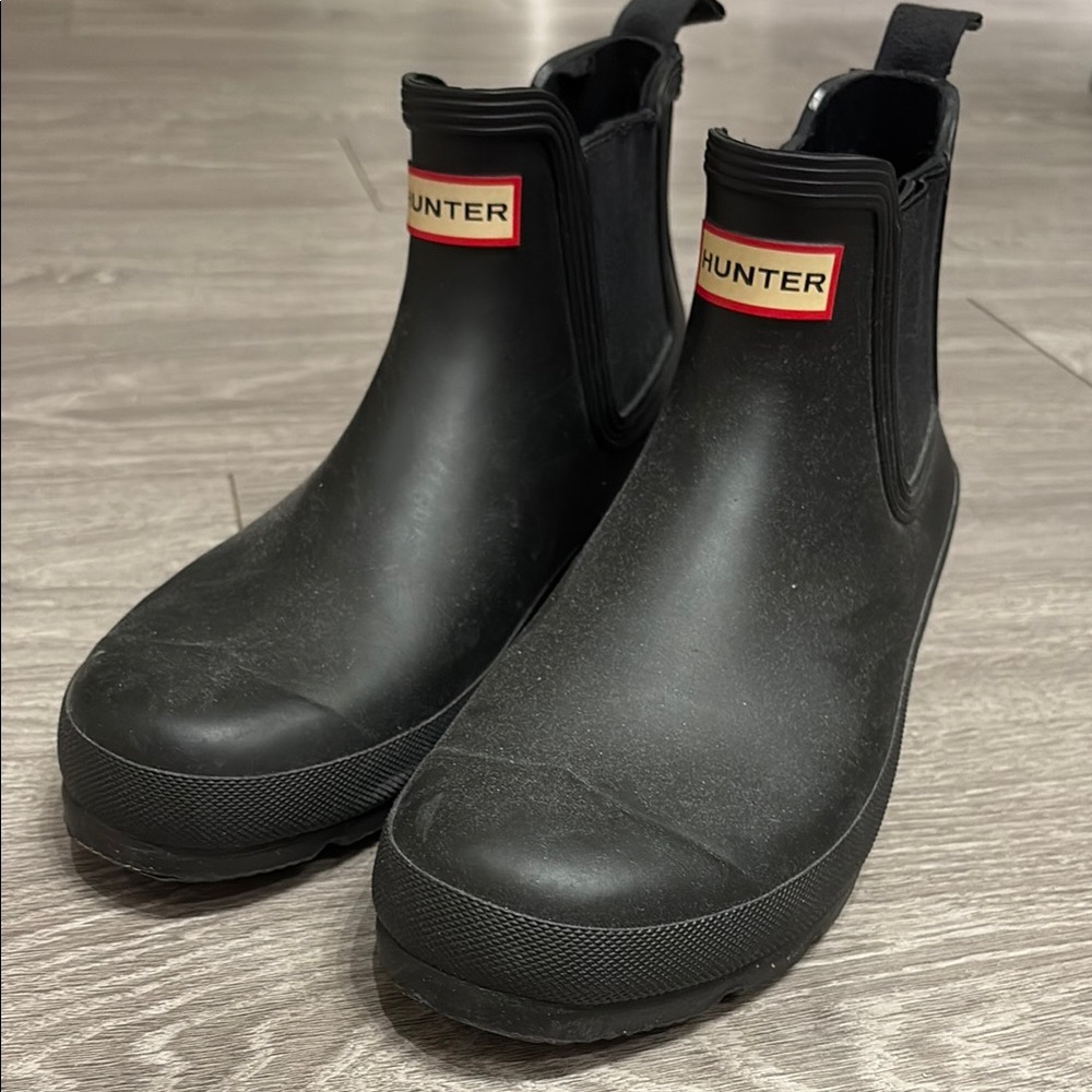 Men’s Hunter Classic Black Ankle Boots